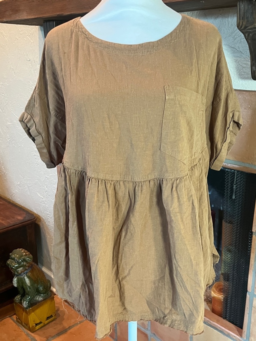 We The Free Moon City Linen Top, size XS